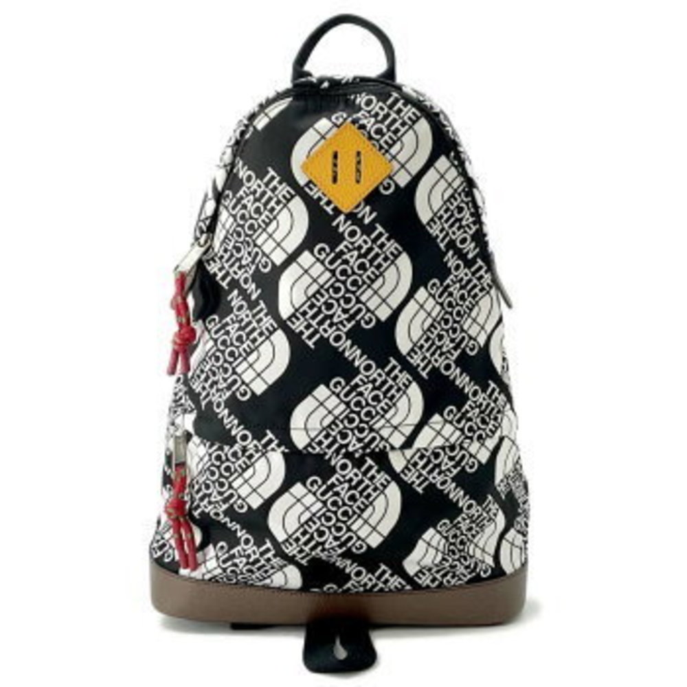 Gucci Backpack The North Face Nylon Bag Black White